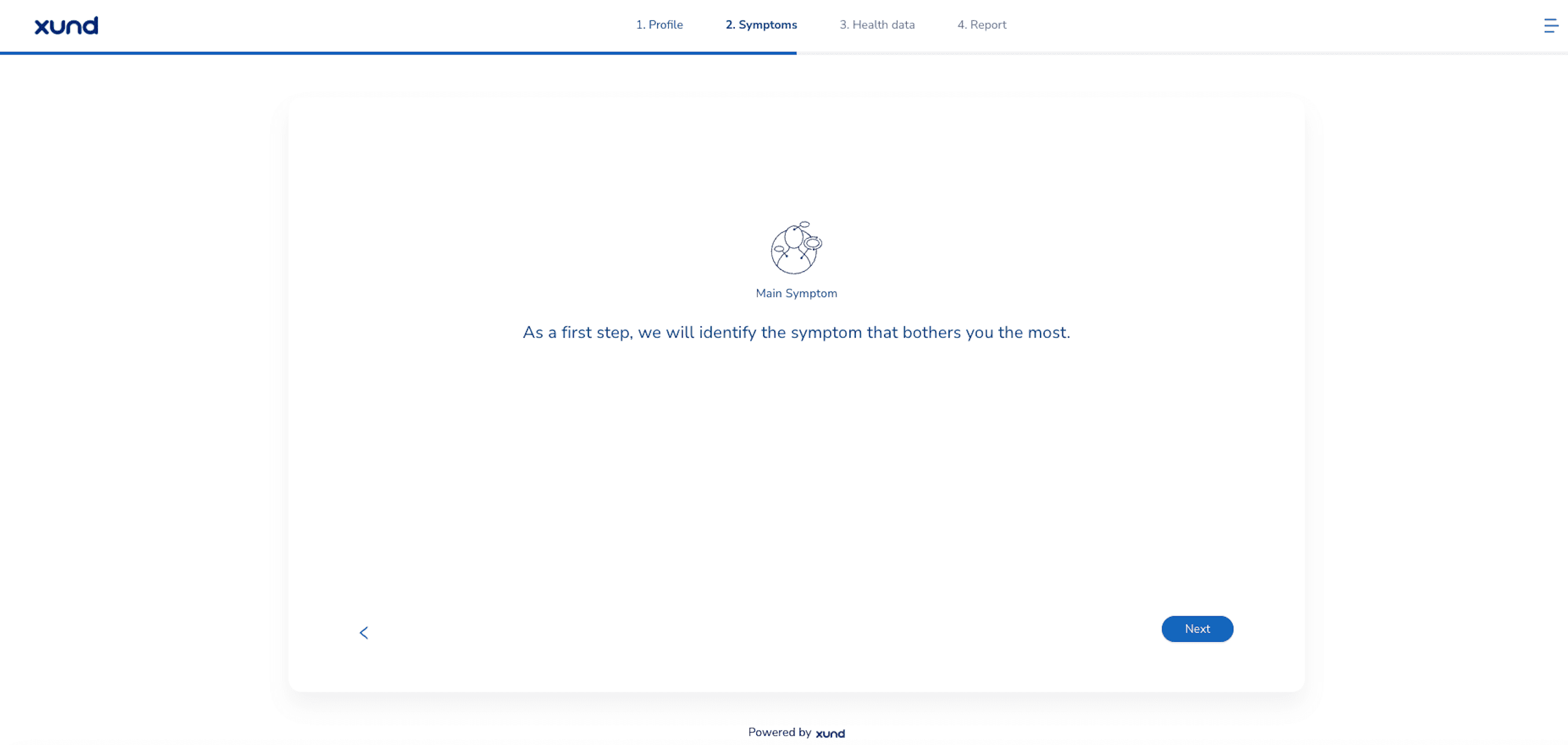 Disclaimer with title, text and icon